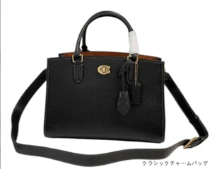 Coach Brooke Carryall 28 Rindsleder CE732 B4BK schwarz Outlet neu Beuteltasche Tasche aus Japan - Bild 1 von 11