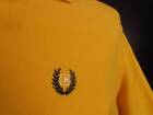 Cool Men's Medium Ralph Lauren Chaps Bright Yellow Short Sleeve 1/4 Button Polo