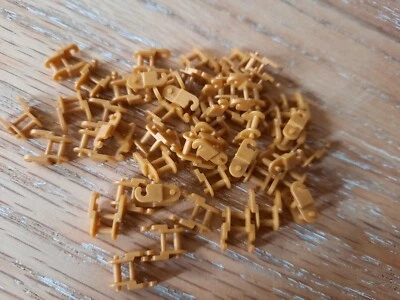 ☀️AUTHENTIC LEGO New GOLD Technic Link Chain Link 50x Pieces tank track tread - Image 1 of 3
