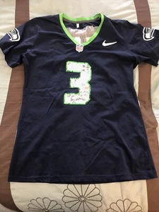 Nike Women’s Seattle Seahawks Russell Wilson #3 Sequined Jersey- Medium - Picture 1 of 7