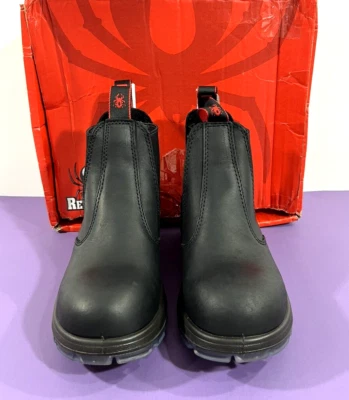 6 US NIB MEN'S REDBACK BOBCAT USBBK TPU SAFETY STEEL TOE BOOTS BLACK OIL KIP - Image 1 of 4