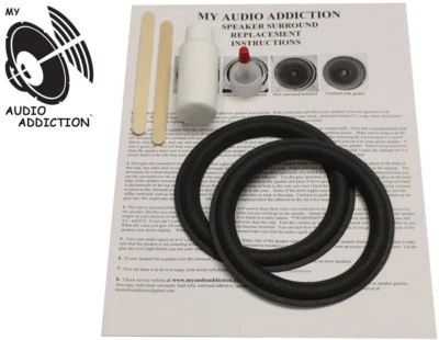 MY AUDIO ADDICTION Speaker Surround Repair Kit For Paradigm Atom V-2, V-3, V-4 - 5"