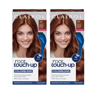 Clairol Permanent Root Touch-Up Hair Color Kit # 5R Medium Auburn ( Lot of 2 ) - Picture 1 of 3