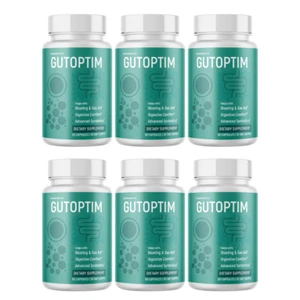 Gutoptim Advanced supporto per la salute intestinale digestione e gonfiore 6 bottiglie 360 capsule - Foto 1 di 3