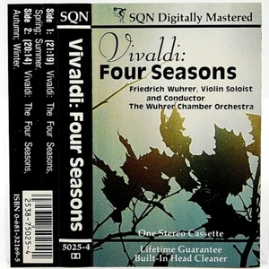 Cassette Vivaldi Four Seasons Friedrich Wuhrer Chamber Orchestra 5025-4 - Picture 1 of 2