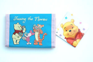 Wallet Trifold Disney Winnie the Pooh Piglet Tigger Flower Girl Pink Blue NEW