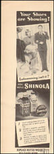 1949 Vintage ad for Shinola "Your shoes are Showing!" art cartoon  042618)