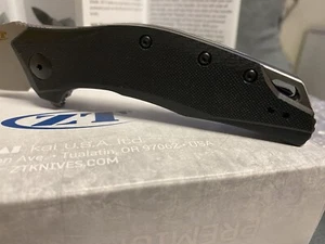 zero tolerance ZT 0357SW Black Folder CPM 20CV Steel G-10 Handle BNIB USA - Picture 1 of 21