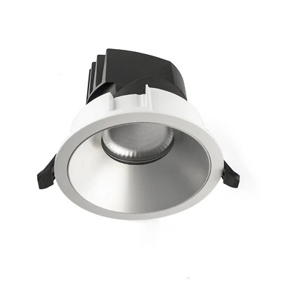 CLE CARDAN LIGHT EUROPE CLE LED Einbauleuchte Downlight silber mit Fortimo LED SLM Modul 3600lm und Trei