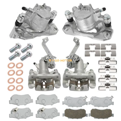 Front &Rear Brake Calipers w/Ceramic Pads for Honda Big Red 700 MUV700 2009-2013 - Image 1 of 4
