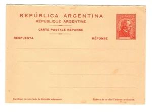 ARGENTINA 1947: CARTOLINA POSTALE NUOVA (RISPOSTA) - Picture 1 of 2