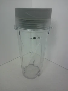 Ninja Replacement Cup Single Serve 16 Oz Grey Lid - Picture 1 of 3