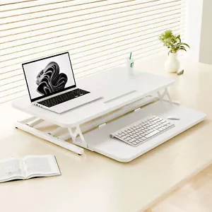 Ergomaker Standing Desk Converter 80cm Height Adjustable Standing Desk Riser New - Picture 1 of 7