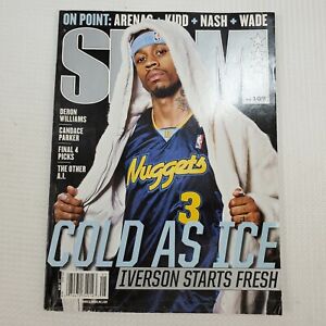 Slam Magazine Allen Iverson Cover May 2007 Cold as Ice Denver Nuggets NBA