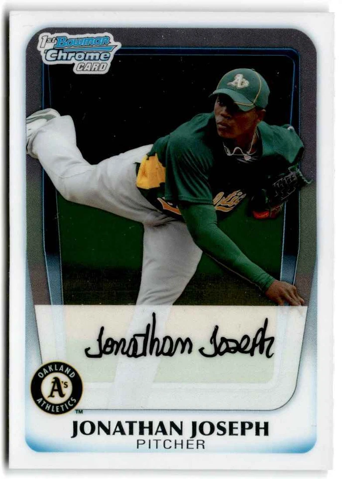 2011 Bowman Chrome Prospects Jonathan Joseph ` Oakland Athletics #BCP126 - Image 1 of 2