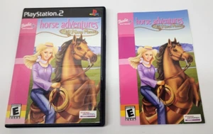 Barbie Horse Adventures Horse Rescue PS2 Cover Art, Manual w/ Reg Card No Game - Picture 1 of 3