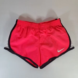 Nike Kid's Girls Dri-Fit Tempo Shorts w/ Liner Size 4 - Racer Pink/Black - Picture 1 of 7