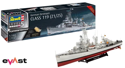 Revell 1/144 Class 119 (Z1/Z5) German Destroyer # 05179 - Image 1 of 4