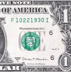 October 22, 1930 : F 10221930 I BIRTHDAY Note $1 One Dollar Bill - Picture 1 of 3