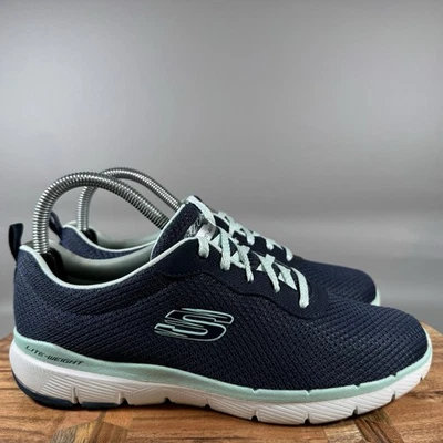 Skechers Womens Flex Appeal 3.0 13070 Blue Running Shoes Sneakers Size 7.5 - Image 1 of 4
