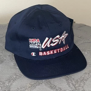 NWT Vintage USA Basketball Snapback Hat Champion Brand 1992 Dream Team - Picture 1 of 4