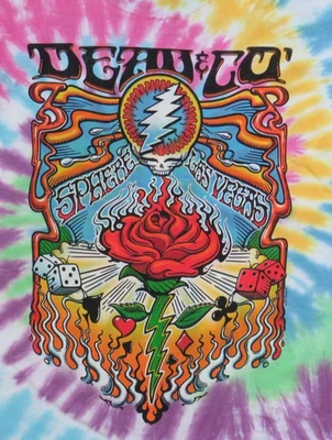 Liquid Blue The Grateful Dead Co Tye Died tie dye Las Vegas Sphere SM S Show Foto 1 de 4