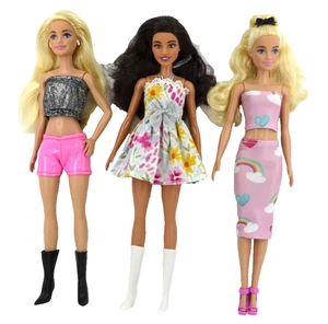 Fashion Doll Clothes For Barbie 11.5" 1/6 3x OUTFITS~2xTOPS~SHORTS~SKIRT~DRESS - Picture 1 of 5