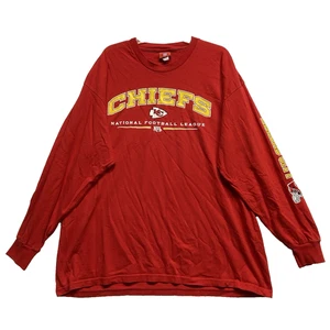 NFL Kansas City Chiefs Hombre Rojo Talla 2XL Manga Larga Pullover Sudadera - Imagen 1 de 13