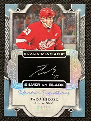 2019-20 Black Diamond Silver on Black Rookie Signatures #SBRSTH Taro Hirose 8/99 - Image 1 of 3