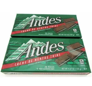 Andes Creme De Menthe Thins Chocolate Candies ~ Lot of 2 - Picture 1 of 1