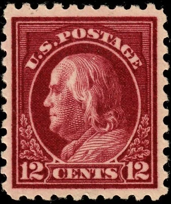 US 435a 12c Franklin Copper Red MNH EzGrader VF-XF 88. KP-122 - Image 1 of 4