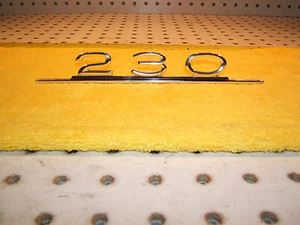 Mercedes Late W110 230 sedan rear deck lid chrome METAL Genuine OE 1 Emblem,230 - Bild 1 von 12