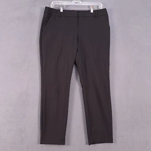 Express Dress Pants Womens 8 Black Columnist Straight Business Casual Tailored - Picture 1 of 17