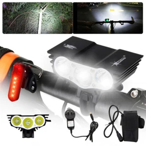 Solarstorm 90000LM LED MTB Bike Light Bicycle Torch Front&Rear Light Waterproof - Picture 1 of 13