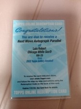 2022 Topps Gallery Luis Robert Next Wave Auto Redemption Card /25 MLB #NW-20