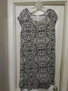 Sunday Women's Multi-Color Rayon Blend Geometric Sleeveless Dress Size Large - Picture 1 of 8