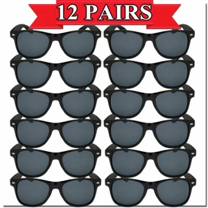 VENTA AL POR MAYOR GAFAS DE SOL A GRANEL PARA HOMBRES MUJERES FORMA CLÁSICA PAQUETE DE 12 NUEVAS CON ETIQUETA - Imagen 1 de 5