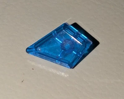 Lego Trans Azul Oscuro 1x2 Diamante Pieza Parte # 35649 Agua Hielo Azulejo Modificado Difícil de Encontrar Foto 1 de 2