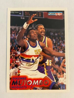 1993-94 Fleer #54 Dikembe Mutombo Denver Nuggets - Image 1 of 2