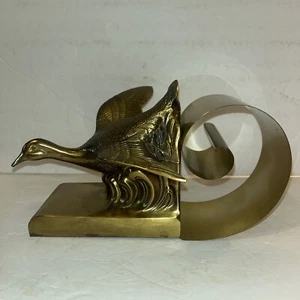 Erweiterbar Jennings Brothers Messing fliegende Mallard Ente Gans Buchend Spulenrolle - Bild 1 von 10
