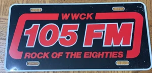 105 WWCK License Plate SUPER RARE VINTAGE COLLECTIBLE-SHIPS N 24 HOURS - Picture 1 of 1