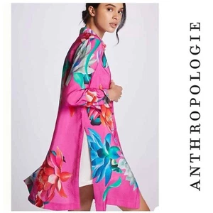 Anthropologie Maeve Floral Button Down Tunic Dress- XSP - Picture 1 of 11