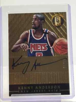 KENNY ANDERSON 2014-15 ESTÁNDAR DE ORO GRABADO EN REDES DE ORO AUTOMÁTICO 18/99 Foto 1 de 2