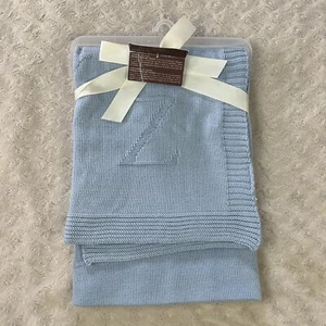 Koala Baby Blue Sweater Knit Baby Blanket ABC's Letters Alphabet NEW 2014 - Picture 1 of 6