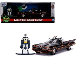 1966 Batimóvil con Figura de Batman Diecast "Batman" (1966-1968) Serie de TV Clásica - Imagen 1 de 1