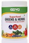 OZiva Superfood Greens & Herbs Supergreens powder with 34 Detox Ingredients 250g
