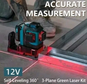 Makita 3d-4d 16 Linien Laser Wasserwaage Li 12v Max Cxt Xpt selbstnivellierend 360° 3-Ebenen G - Bild 1 von 6