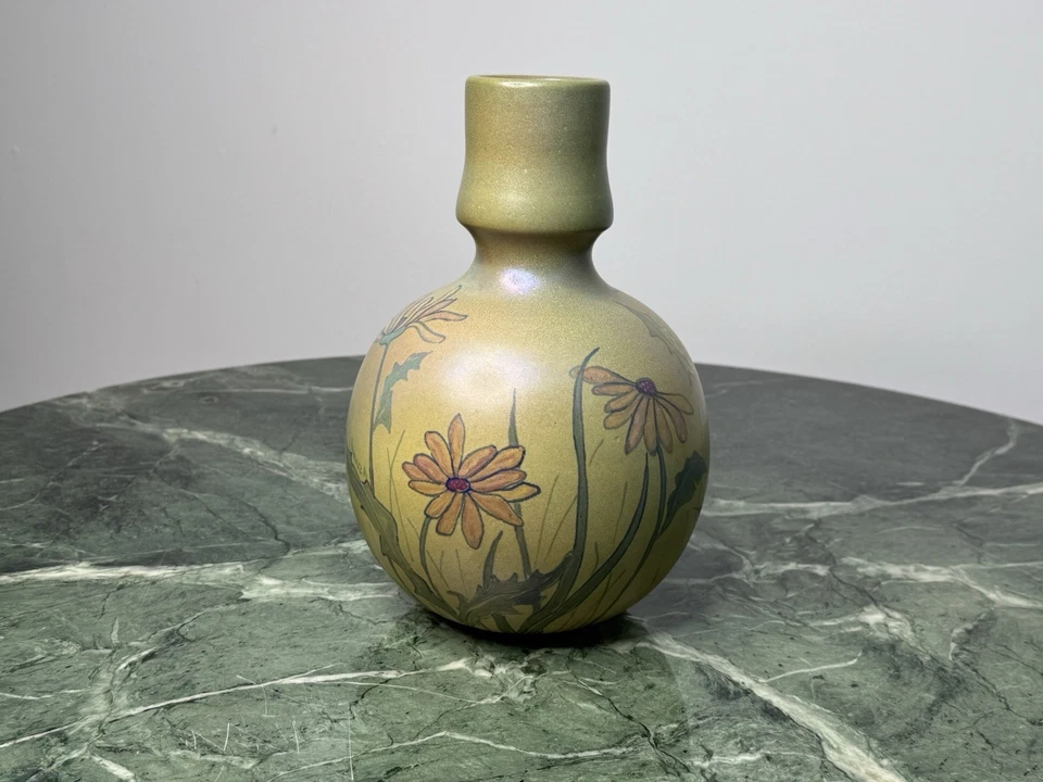 Italienische Keramikvase Faenza handbemalt Unikat - Bild 1 von 4