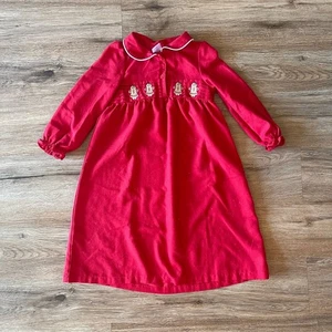 Gymboree Christmas Dress w/ Gingerbread Men Size 4 - Picture 1 of 3