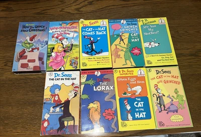 Dr. Seuss VHS Lot with Backpack - Imagen 1 de 4